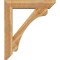 Ekena Millwork Legacy Slat Rough Sawn Bracket w/ Offset Brace, Western Red Cedar, 8"W x 38"D x 44"H BKT0806X38X44LEC06RWR - alternate 3